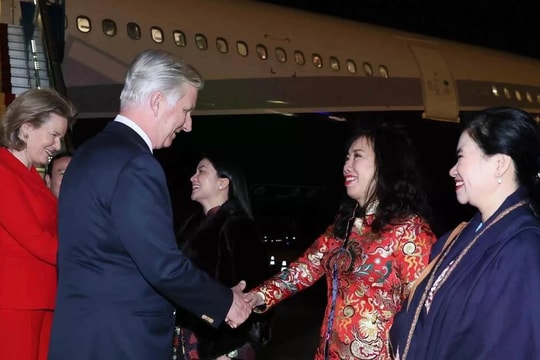 Belgian King and Queen arrive in Hanoi, beginning state visit to Vietnam