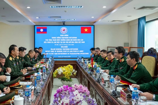 Việt Nam sẽ hỗ trợ Lào trong lĩnh vực gìn giữ hòa bình Liên Hợp Quốc
