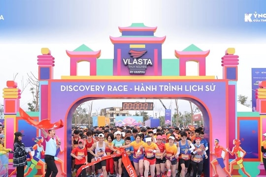 Gần 2.000 người tham gia giải chạy "Bừng sắc Thủy Nguyên"