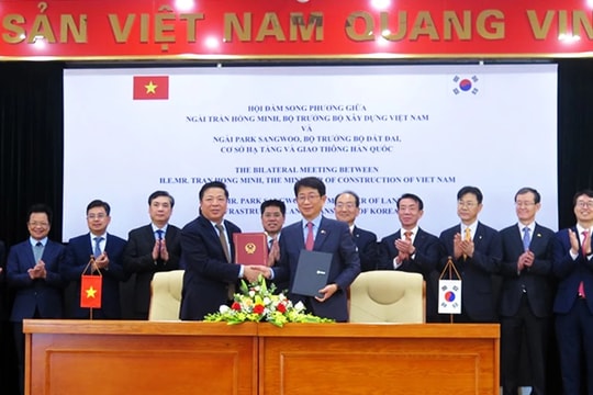 Việt Nam - Hàn Quốc ký kết biên bản ghi nhớ, hợp tác phát triển đường sắt