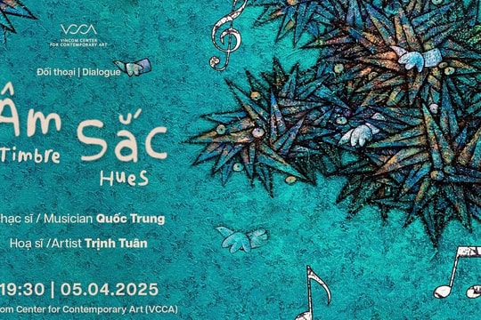 Nhạc sĩ Quốc Trung và họa sĩ Trịnh Tuân đối thoại "Âm sắc"