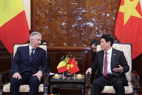 Chủ tịch nước Lương Cường và Nhà Vua Bỉ Philippe hội kiến