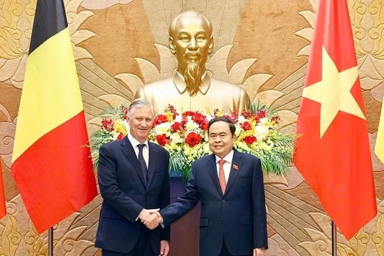 NA leader hosts Belgian King in Hanoi