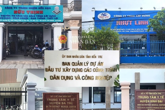 Những nhà thầu “quen mặt” thay nhau trúng thầu xây dựng bệnh viện, trung tâm y tế tại Bến Tre