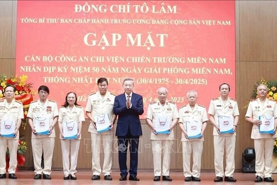 Tổng Bí thư Tô Lâm gặp mặt cán bộ Công an chi viện chiến trường miền Nam