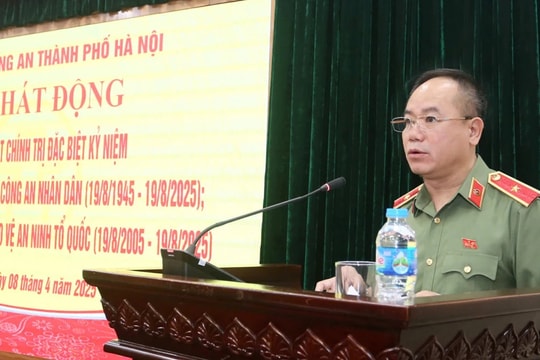 Công an Thành phố Hà Nội phát động đợt sinh hoạt chính trị đặc biệt Kỷ niệm 80 năm Ngày truyền thống Công an nhân dân