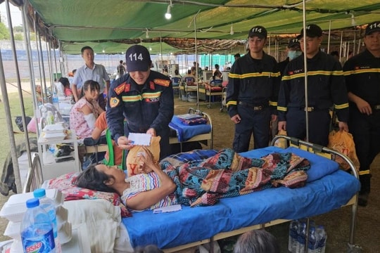 Đoàn công tác Bộ Công an kết thúc nhiệm vụ cứu trợ động đất tại Myanmar