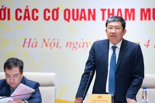 Giao ban giữa lãnh đạo Đảng ủy Quốc hội với các cơ quan tham mưu, giúp việc