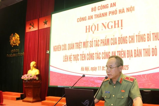 Nghiên cứu, quán triệt một số tác phẩm của Tổng Bí thư Tô Lâm – Liên hệ thực tiễn công tác Công an trên địa bàn Thủ đô