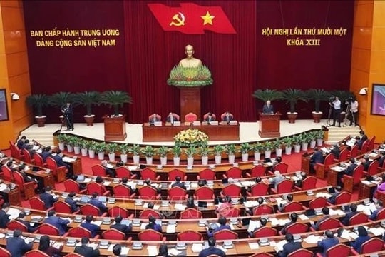 Thông cáo báo chí về ngày làm việc thứ hai Hội nghị Ban Chấp hành Trung ương Đảng lần thứ 11 khóa XIII