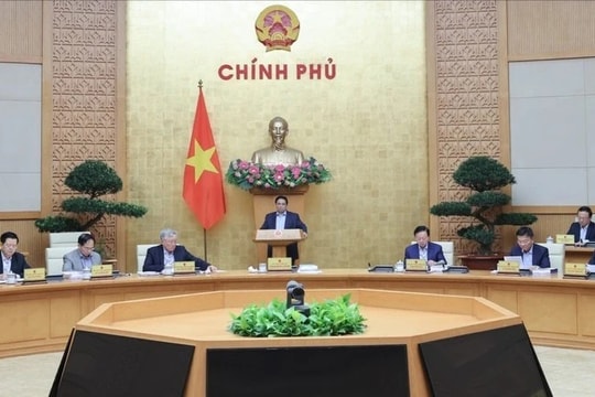 Thủ tướng Phạm Minh Chính chủ trì Phiên họp Chính phủ chuyên đề xây dựng pháp luật tháng 4.2025