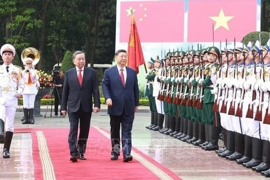 Lễ đón chính thức Tổng Bí thư, Chủ tịch nước Trung Quốc Tập Cận Bình