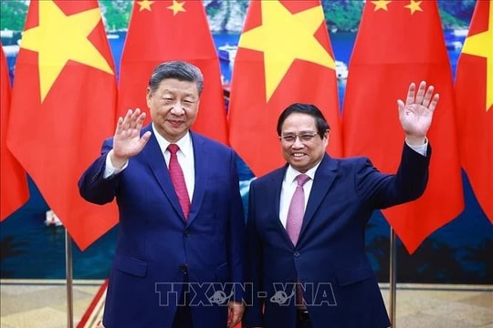 Thủ tướng Phạm Minh Chính hội kiến Tổng Bí thư, Chủ tịch nước Trung Quốc Tập Cận Bình