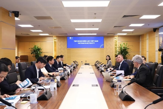 Tổng giám đốc EVN Nguyễn Anh Tuấn tiếp và làm việc với Tập đoàn HDF Energy (Pháp)