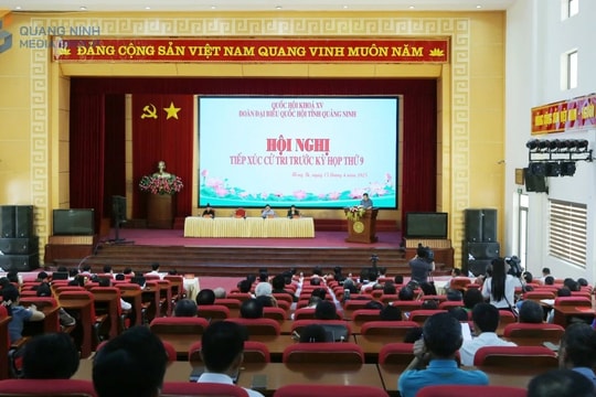 Đoàn ĐBQH tỉnh Quảng Ninh tiếp xúc cử tri trước Kỳ họp thứ Chín