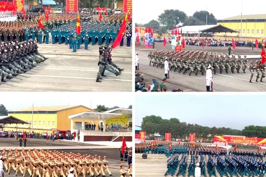 Hơn 10.000 chiến sĩ tham gia tổng hợp luyện diễu binh, diễu hành lần thứ 2