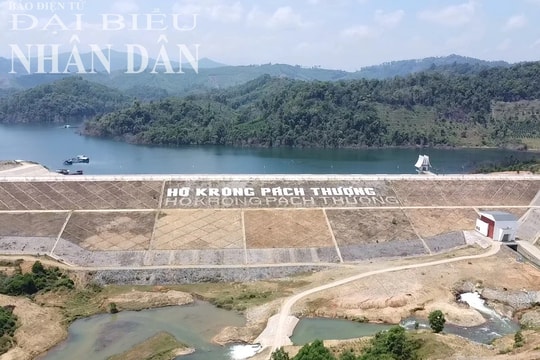 Chuẩn bị khánh thành cụm công trình đầu mối tại dự án hồ Krông Pách Thượng