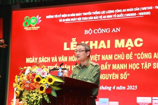 Khai mạc Ngày Sách và Văn hoá đọc Việt Nam trong Công an nhân dân năm 2025
