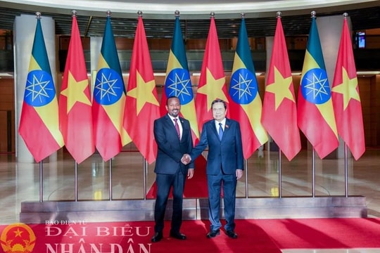 Chủ tịch Quốc hội Trần Thanh Mẫn hội kiến Thủ tướng Cộng hòa Dân chủ Liên bang Ethiopia Abiy Ahmed Ali