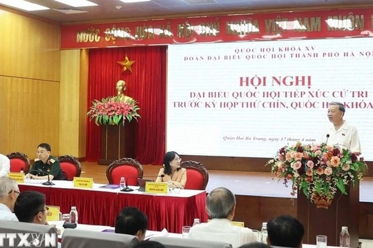 Tổng Bí thư Tô Lâm tiếp xúc cử tri các quận Ba Đình, Hai Bà Trưng và Đống Đa, Hà Nội