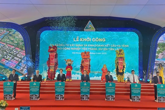 Khởi công Dự án đầu tư xây dựng và kinh doanh kết cấu hạ tầng Khu công nghiệp Tiên Thanh