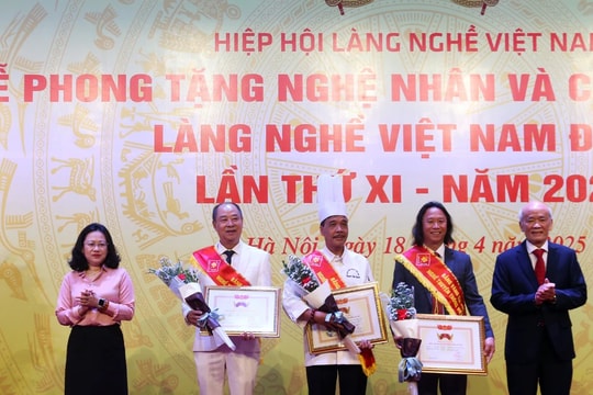 Vinh danh 154 nghệ nhân làng nghề