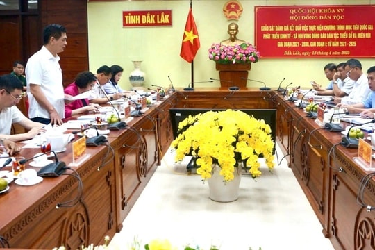 Hội đồng Dân tộc làm việc với UBND tỉnh Đắk Lắk, khảo sát việc thực hiện Chương trình phát triển kinh tế - xã hội vùng đồng bào dân tộc thiểu số và miền núi