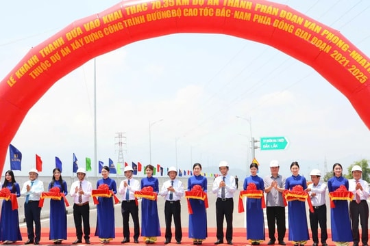 Khánh thành công trình đường bộ cao tốc Vân Phong - Nha Trang