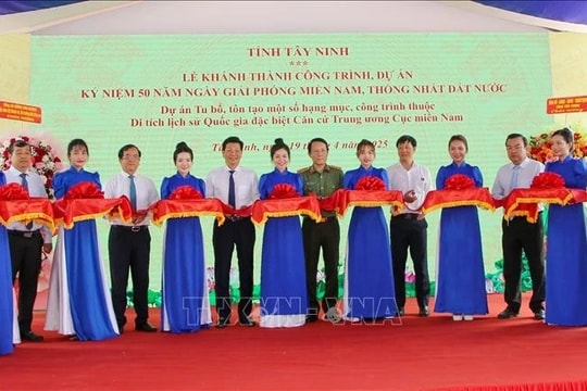 Khánh thành Dự án tu bổ, tôn tạo Khu di tích Căn cứ Trung ương Cục miền Nam