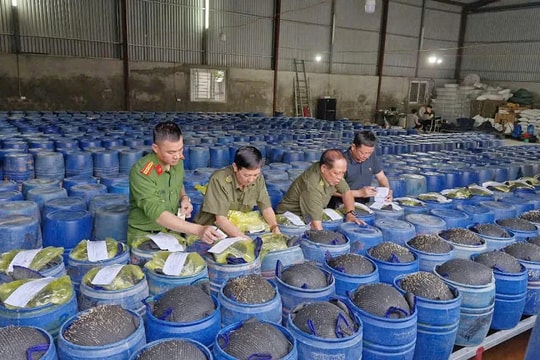 Nghệ An: Bắt 4 đối tượng làm giá đỗ ngâm hóa chất cấm