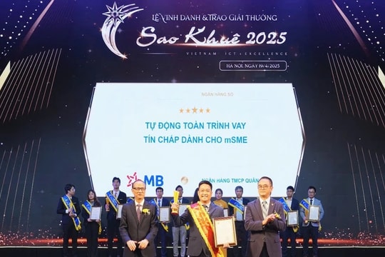 BIZ MBBank giành 3 giải Sao Khuê nhờ công nghệ AI và dữ liệu lớn