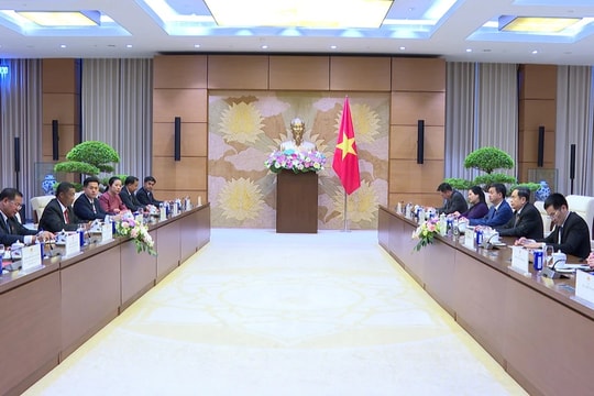 Chủ tịch Quốc hội Trần Thanh Mẫn tiếp Phó Chủ tịch Quốc hội Lào