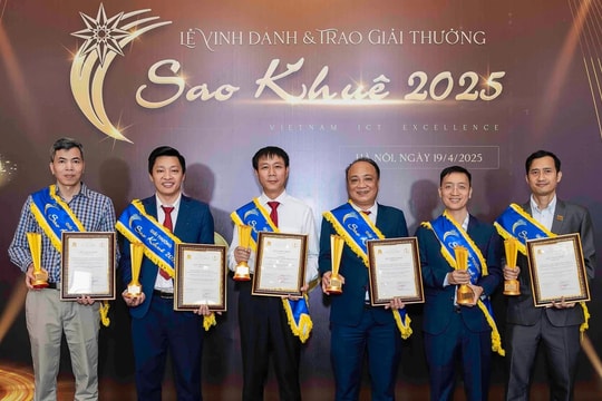 6 hệ thống/sản phẩm Agribank đoạt Giải thưởng Sao Khuê 2025