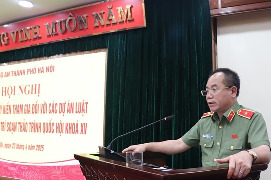 Hội nghị tuyên truyền, lấy ý kiến đối với các dự án luật do Bộ Công an chủ trì soạn thảo trình Quốc hội khóa XV