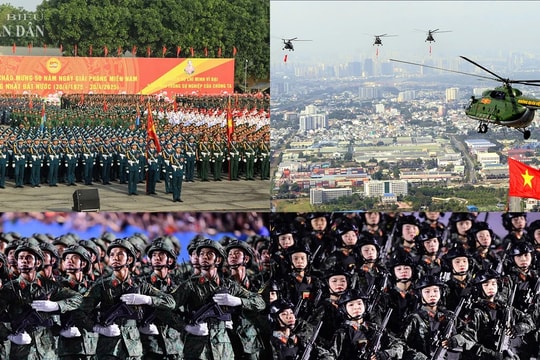 Toàn cảnh thao trường, tổng hợp luyện diễu binh trước ngày sơ duyệt cấp Nhà nước