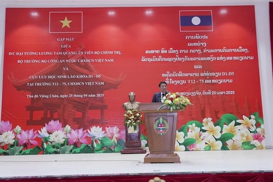 Bộ trưởng Công an Lương Tam Quang dự gặp mặt cựu học viên Trường T12/75