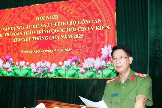 Công an An Giang tổ chức hội nghị xây dựng dự án luật của Bộ Công an