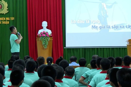 Công an Bình Thuận tổ chức nhiều hoạt động văn hóa cho người cai nghiện ma túy