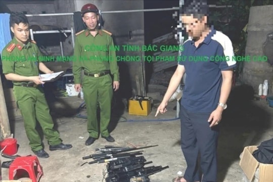 Bắc Giang: Tàng trữ mua bán công cụ hỗ trợ trái phép trên mạng xã hội, 2 đối tượng bị khởi tố