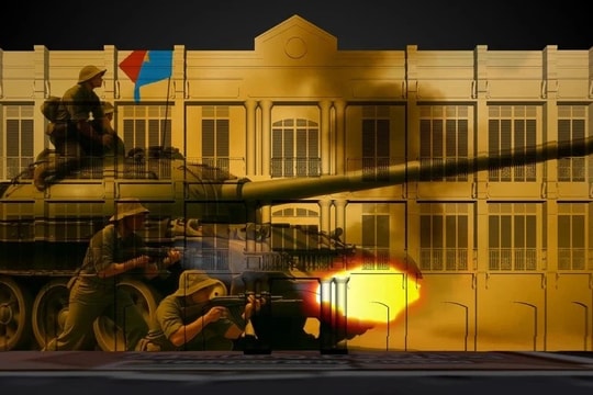 Chiếu phim 3D Mapping "Câu chuyện Đà Nẵng" tại mặt tiền Bảo tàng Đà Nẵng