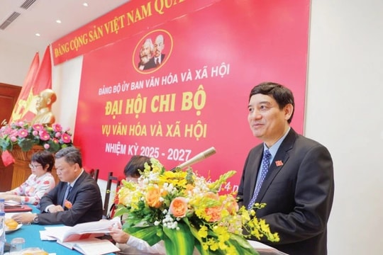 Đại hội Chi bộ Vụ Văn hóa và Xã hội nhiệm kỳ 2025 - 2027