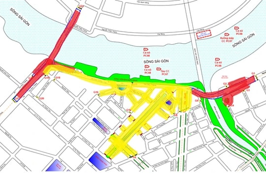 TP. Hồ Chí Minh: Cấm xe nhiều tuyến đường, không dừng xe trên cầu xem bắn pháo hoa