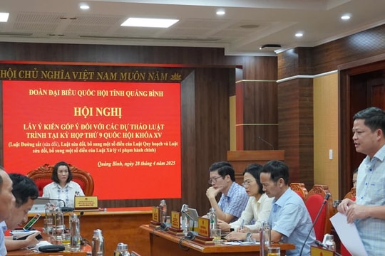 Quảng Bình: Nhiều ý kiến góp ý các dự thảo Luật trình tại Kỳ họp thứ Chín