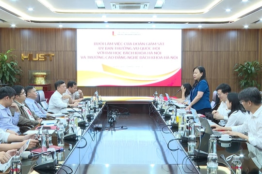 Đoàn giám sát của Ủy ban Thường vụ Quốc hội làm việc với Đại học Bách khoa Hà Nội