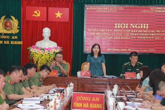 Hà Giang: Tăng cường tuyên truyền các dự án Luật do Bộ Công an chủ trì soạn thảo 
