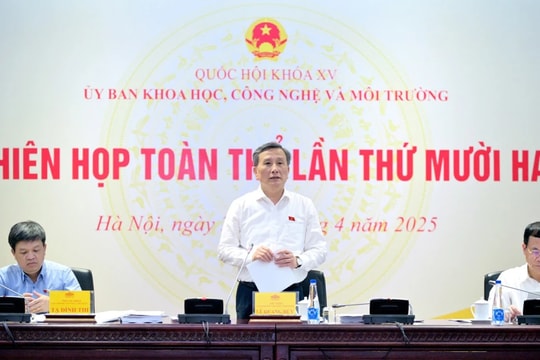 Ủy ban Khoa học, Công nghệ và Môi trường thẩm tra dự án Luật Năng lượng nguyên tử (sửa đổi)
