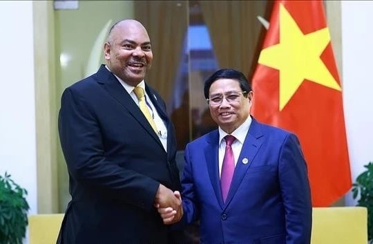 Thủ tướng Phạm Minh Chính tiếp Bộ trưởng Ngoại giao và hợp tác Đông Phi của Tanzania