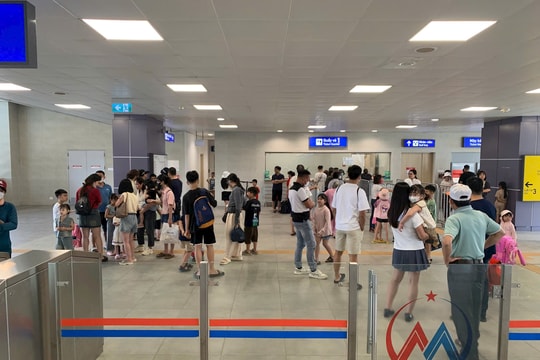 Hà Nội: Nhu cầu sử dụng đường sắt đô thị tăng cao dịp nghỉ lễ