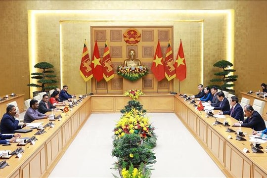 Thủ tướng Chính phủ Phạm Minh Chính hội kiến Tổng thống Sri Lanka