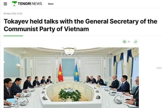 Báo chí Kazakhstan: Chuyến thăm của Tổng Bí thư Tô Lâm là khẳng định sống động về tình hữu nghị bền chặt giữa hai nước